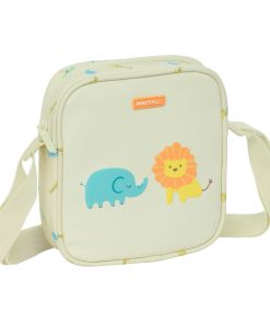 Borsa a Tracolla Safta Giungla Beige 16 x 18 x 4 cm