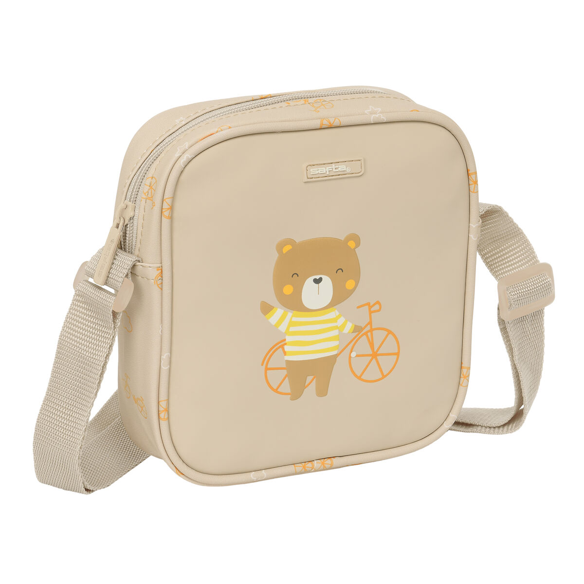 Borsa a Tracolla Safta Orso Beige 16 x 18 x 4 cm - Image 3