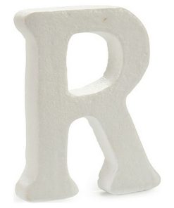 Lettera R Pincello 15 x 12,5 cm polistirene