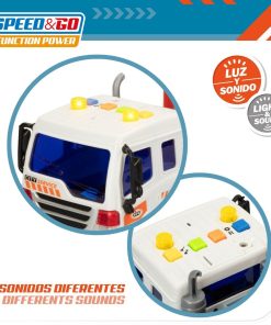 Camion Porta-veicoli e Macchinine a Frizione Speed & Go 37,5 x 12,5 x 10 cm (2 Unità)
