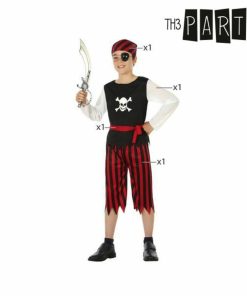 Costume per Bambini Th3 Party Multicolore Pirati (4 Pezzi) Taglia:5-6 Anni