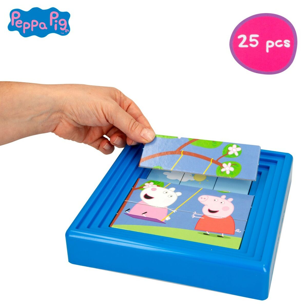 Puzzle per Bambini Peppa Pig 25 Pezzi 19 x 4 x 19 cm (6 Unità) - Image 5