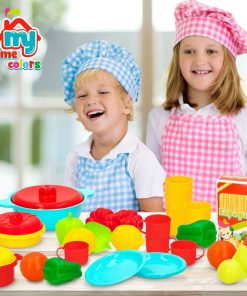 Set di Alimenti giocattolo Colorbaby Utensili e accessori per la cucina 31 Pezzi (6 Unità)
