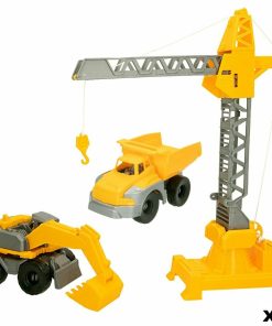 Veicoli di Costruzione Colorbaby 31 x 41 x 9,5 cm (4 Unità) 3 Pezzi