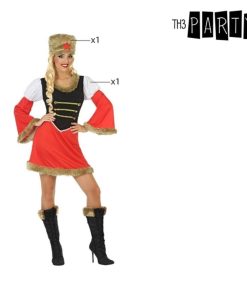Costume per Adulti Rosso (2 pcs) Russa Taglia:XL