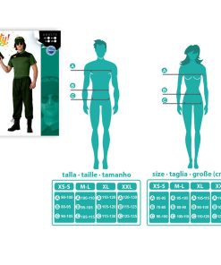 Costume per Adulti Guardia Civile Uomo Taglia:XXL