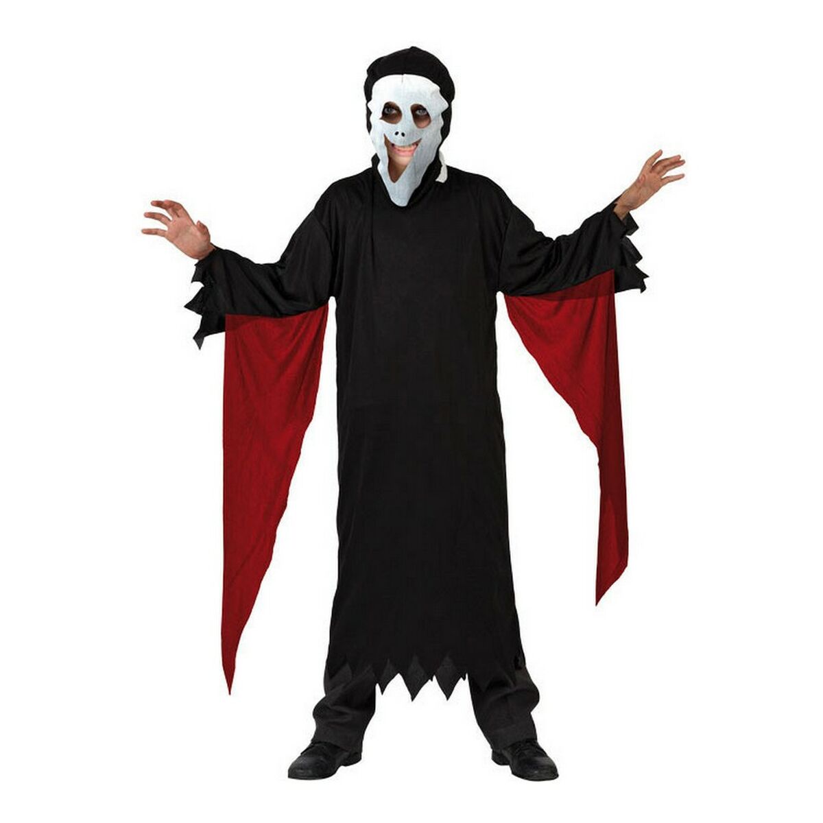 Costume per Bambini Nero Assassino (2 Pezzi) (2 pcs) Taglia:7-9 Anni