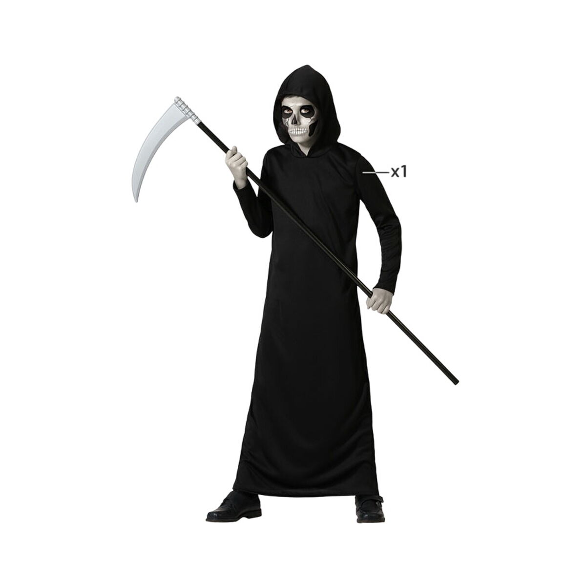 Costume per Adulti Nero Per bambini Halloween Taglia:3-4 Anni - Image 3