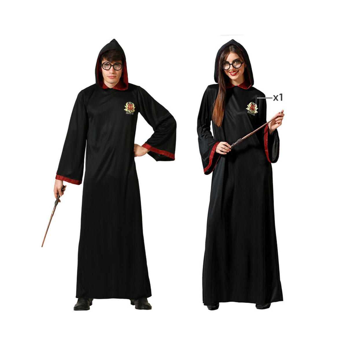 Costume per Adulti Mago Taglia:XS/S - Image 5