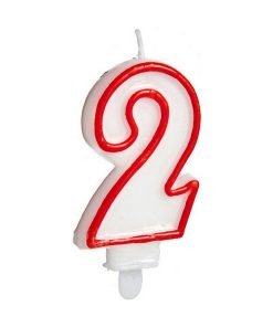 Candela Numeri 2 Compleanno (12 Unità)