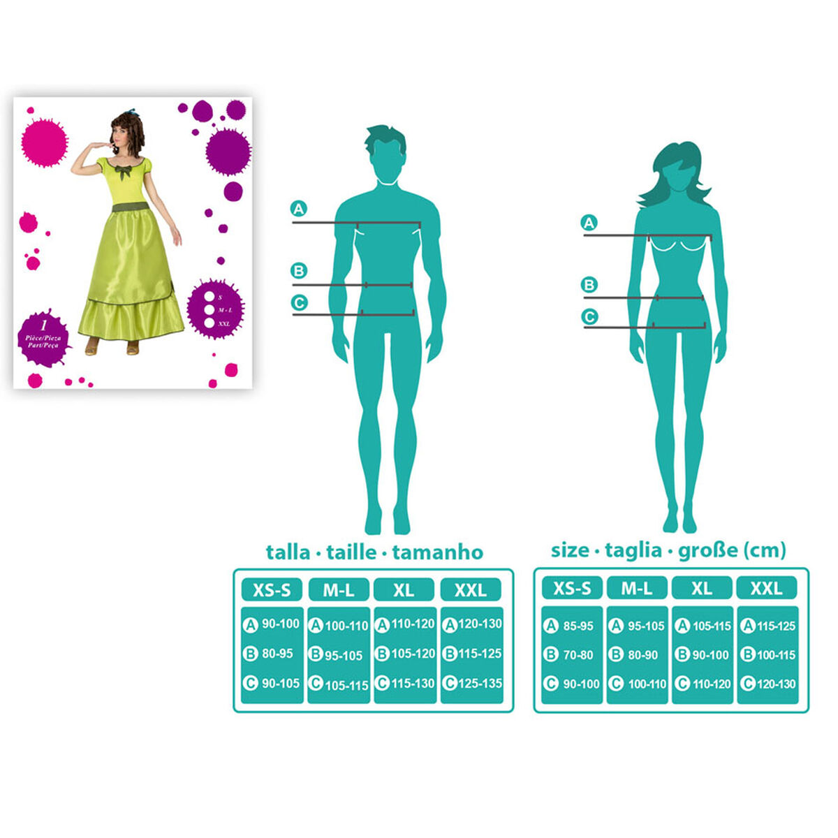 Costume per Adulti 3963 Dama del Sud - Image 4