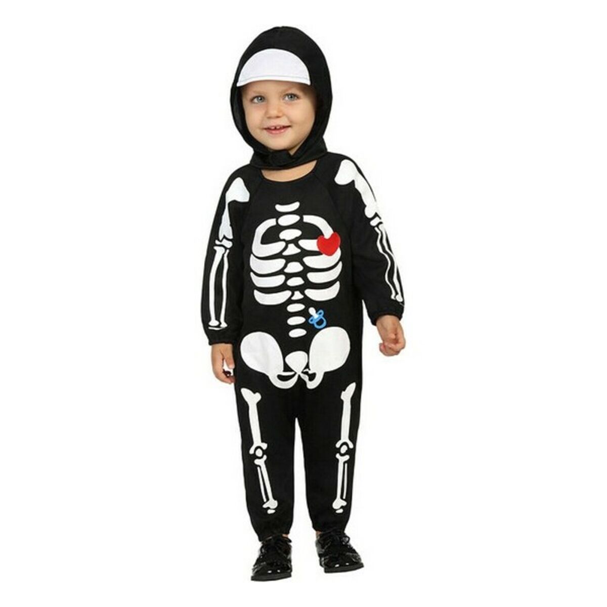 Costume per Neonati Nero Scheletro 24 Mesi - Image 3