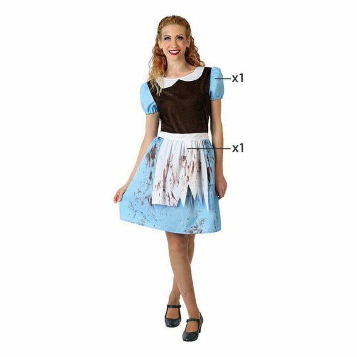 Costume per Adulti Alice Halloween Serva Taglia:XL - Image 6