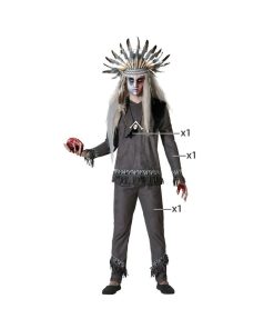 Costume per Adulti Grigio chaman Taglia:M/L