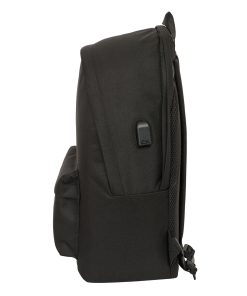 Zaino per PC Portatile e Tablet con Uscita USB Kings League +usb kings league Nero 31 x 44 x 18 cm