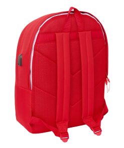 Zaino per PC Portatile e Tablet con Uscita USB Sevilla Fútbol Club Rosso 31 x 44 x 18 cm