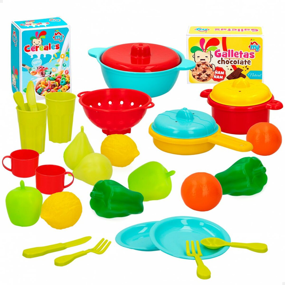 Set di Alimenti giocattolo Colorbaby Utensili e accessori per la cucina 31 Pezzi (6 Unità) - Image 5