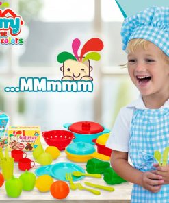Set di Alimenti giocattolo Colorbaby Utensili e accessori per la cucina 31 Pezzi (6 Unità)