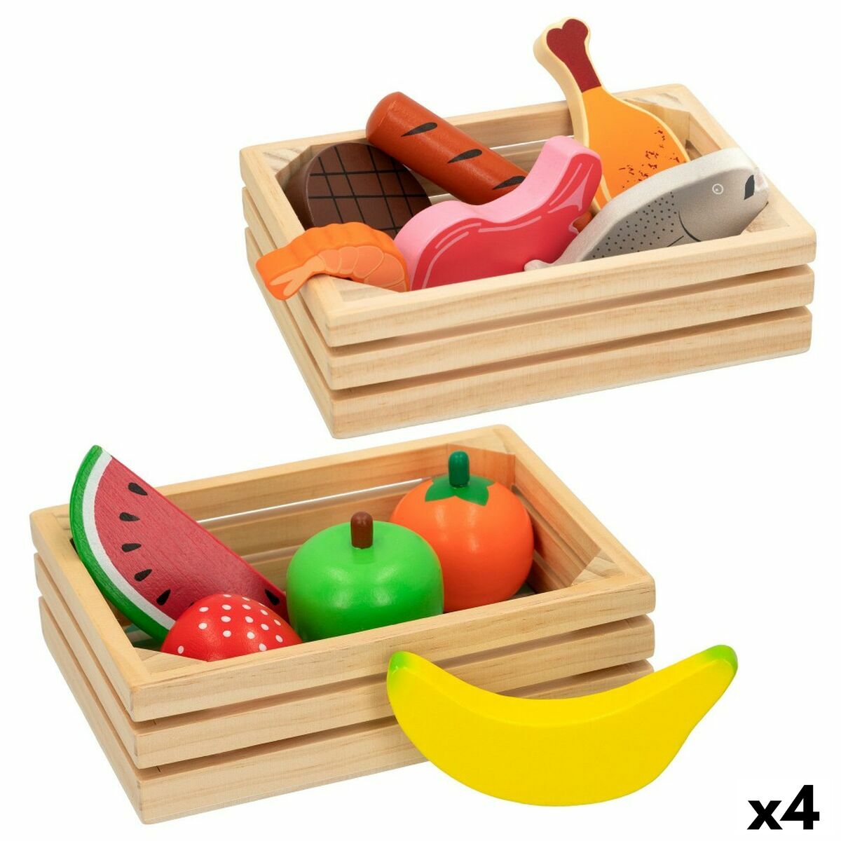 Set di Alimenti giocattolo Woomax 12 Pezzi (4 Unità) - Image 3