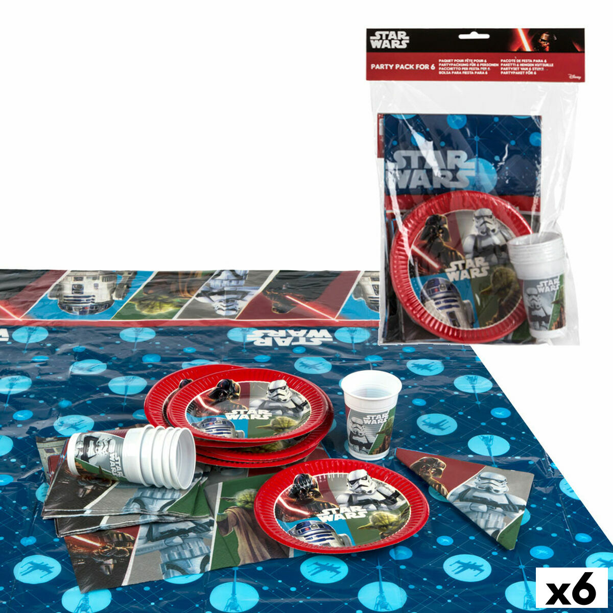 Set Articoli per feste Star Wars (6 Unità) - Image 4