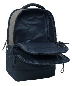Zaino per Portatile Kappa Dark Navi Grigio Blu Marino 29 x 44 x 15 cm