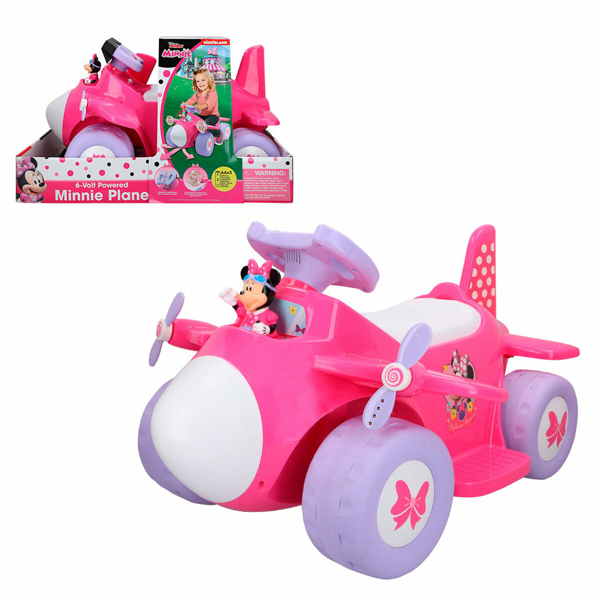 Macchina Elettrica per Bambini Minnie Mouse Batteria Aereo 6 V - Image 6