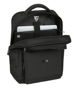 Zaino per Portatile Sevilla Fútbol Club Premium 15,6'' Nero (31 x 44 x 13 cm)