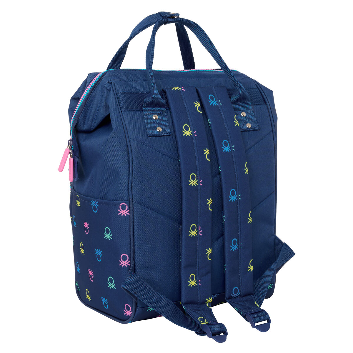 Zaino per Portatile Benetton Cool Blu Marino 27 x 40 x 19 cm - Image 2