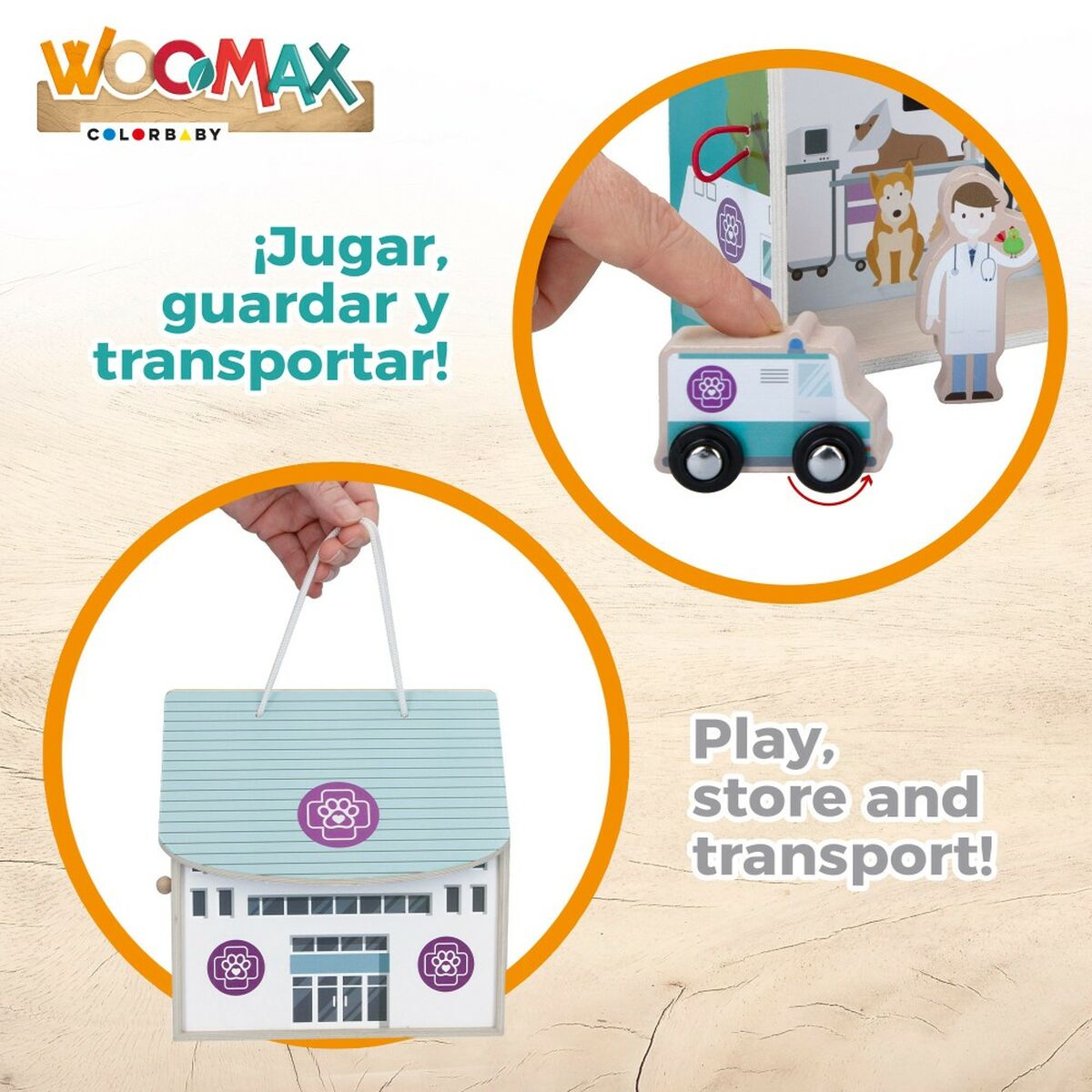 Playset Woomax Veterinario 9 Pezzi 4 Unità 19 x 18 x 19 cm - Image 4