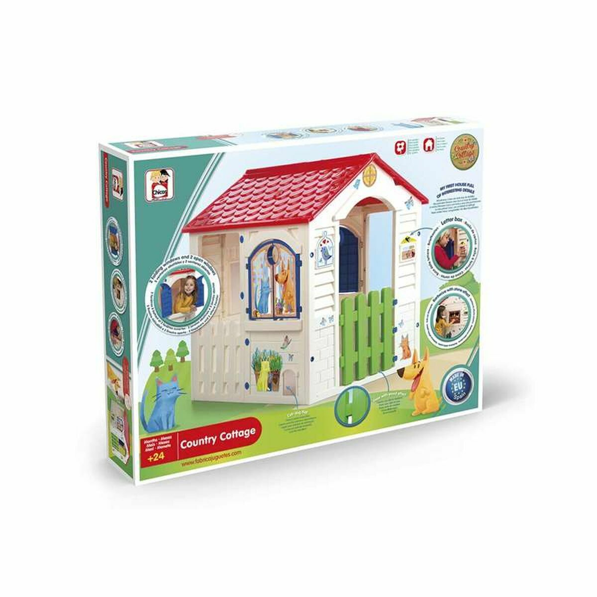 Casa da Gioco per Bambini Chicos Country Cottage 84 x 103 x 104 cm - Image 6
