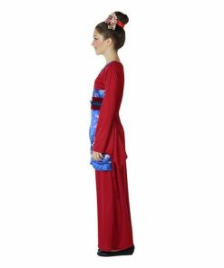 Costume per Bambini Cinese donna Rosa Taglia:7-9 Anni
