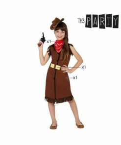 Costume per Bambini Cowboy donna Taglia:3-4 Anni