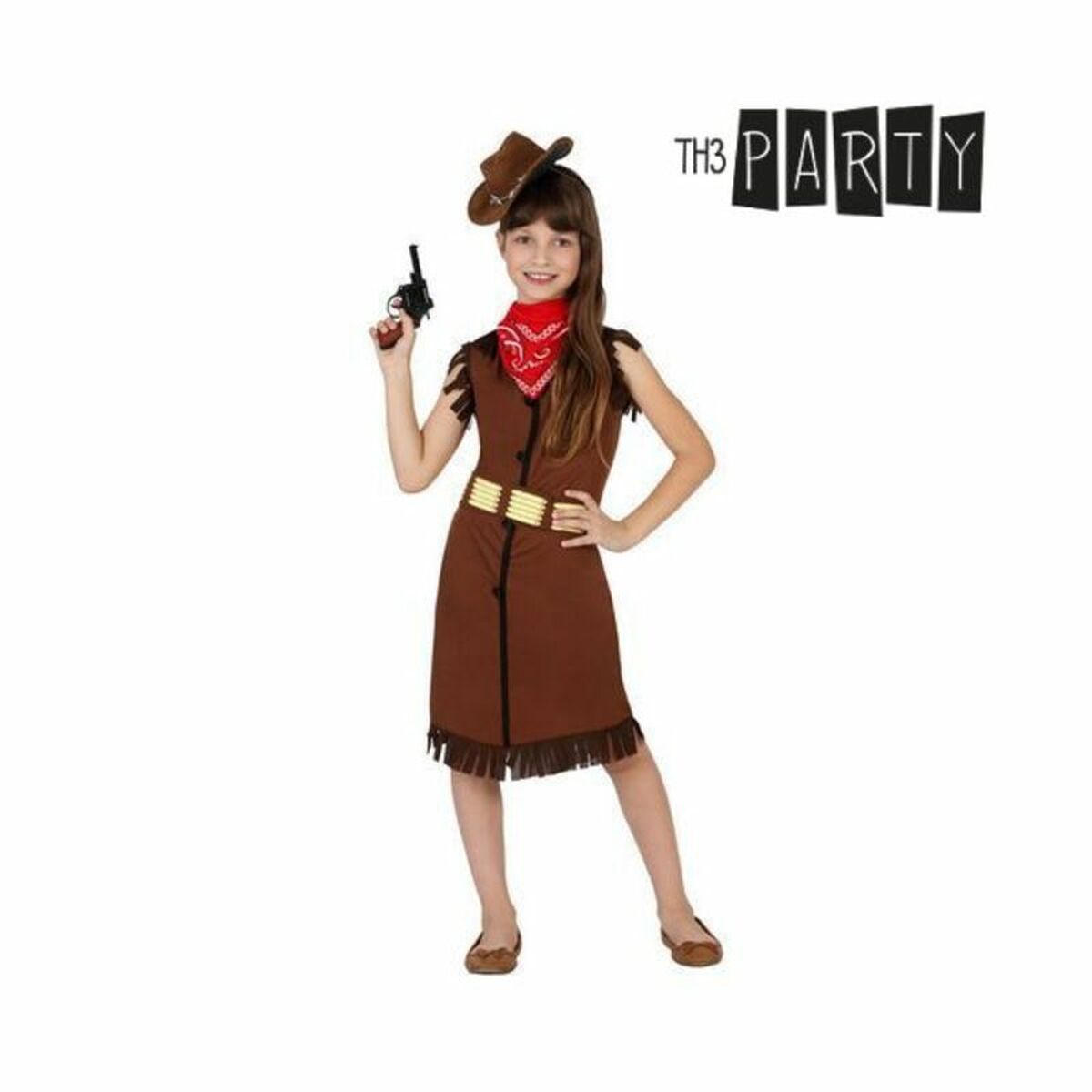 Costume per Bambini Cowboy donna Taglia:3-4 Anni - Image 4