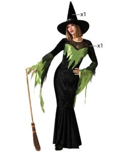 Costume per Adulti Verde Strega Adulti Taglia:XL