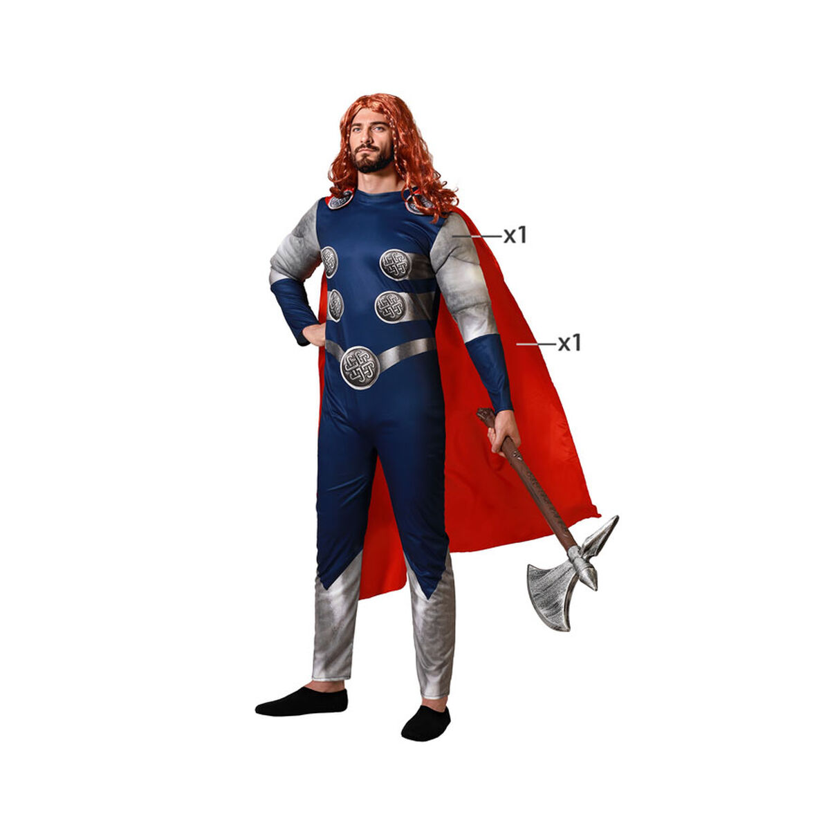 Costume per Adulti Trueno Supereroe Taglia:XS/S - Image 2