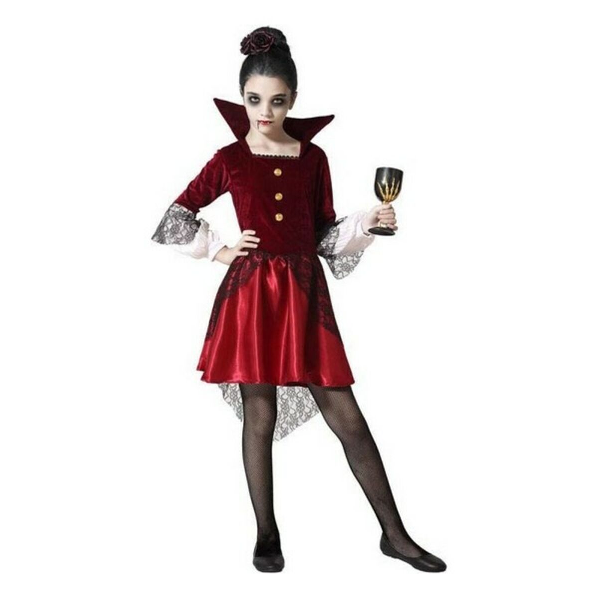 Costume per Bambini Rosso (1 Pezzi) Taglia:7-9 Anni