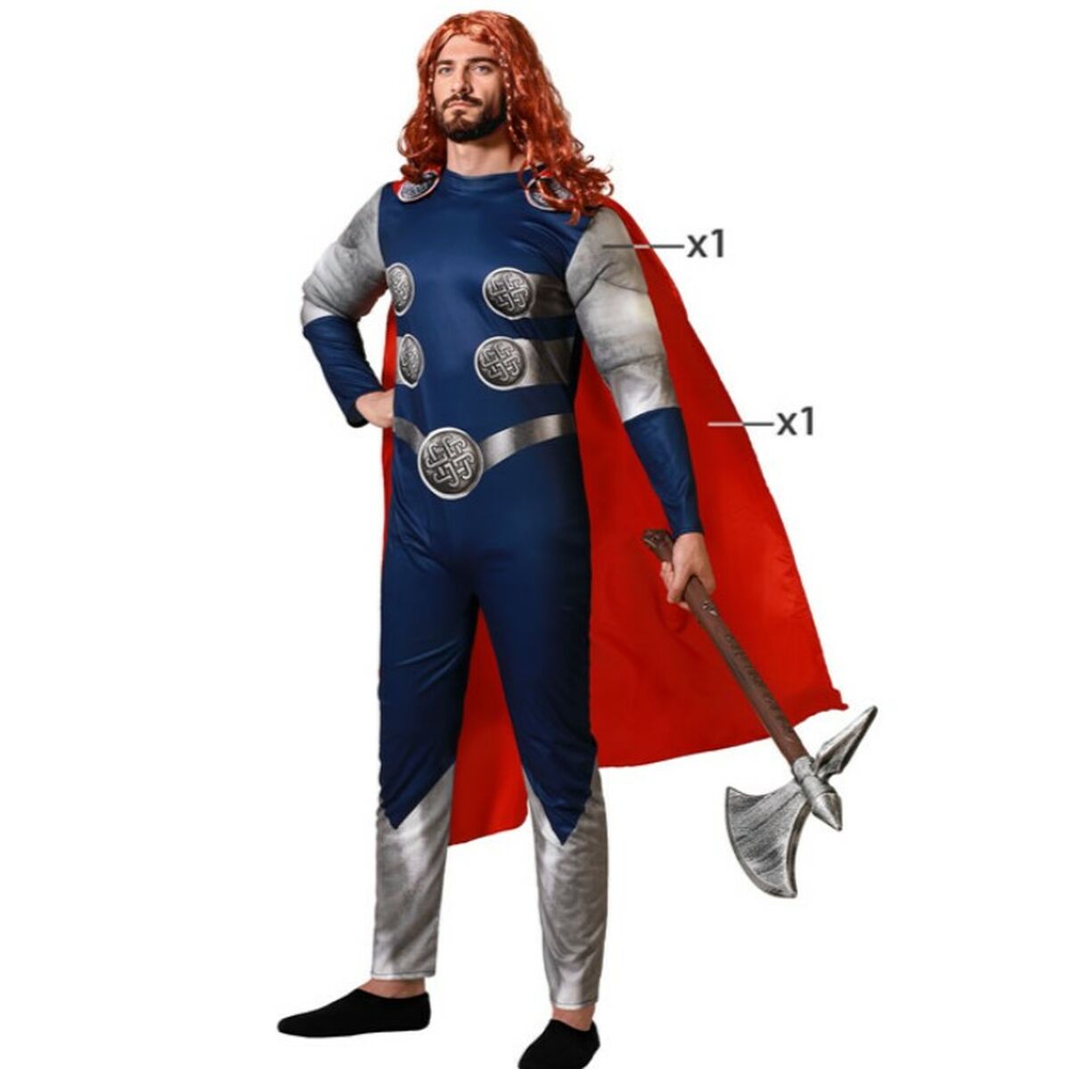 Costume per Adulti Trueno Supereroe Taglia:XS/S - Image 4