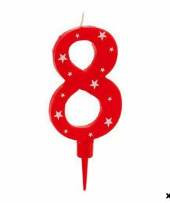 Candela Compleanno Numeri 8 (12 Unità)