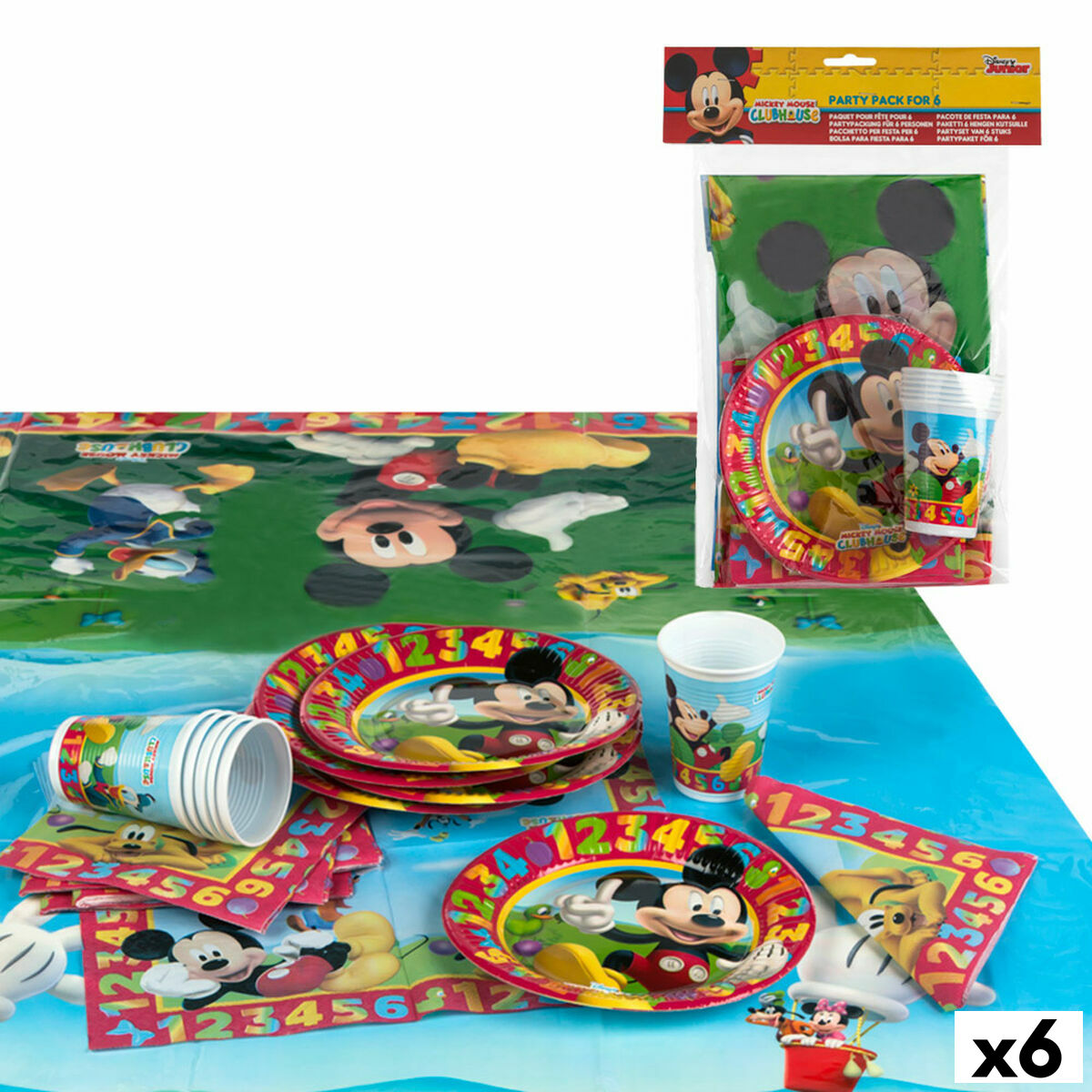 Set Articoli per feste Mickey Mouse (6 Unità) - Image 2