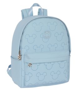 Zaino per Portatile Mickey Mouse Clubhouse Teen Snow Azzurro 31 x 40 x 16 cm