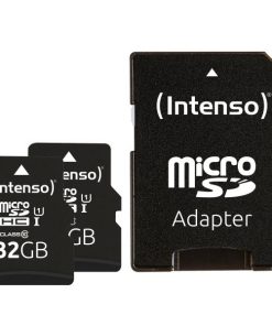 Scheda Di Memoria Micro SD con Adattatore INTENSO 32 GB x 2