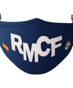Mascherina Igienica in Stoffa Riutilizzabile Real Madrid C.F. SF-822024-897 Azzurro Bianco