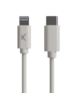 Cavo USB-C a Lightning KSIX MFI (1 m) Bianco