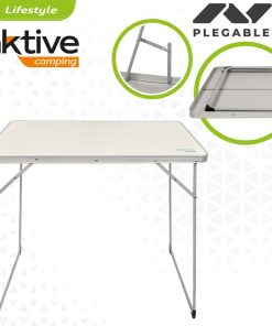 Tavolo Pieghevole Aktive Bianco 80 x 70 x 60 cm (4 Unità)