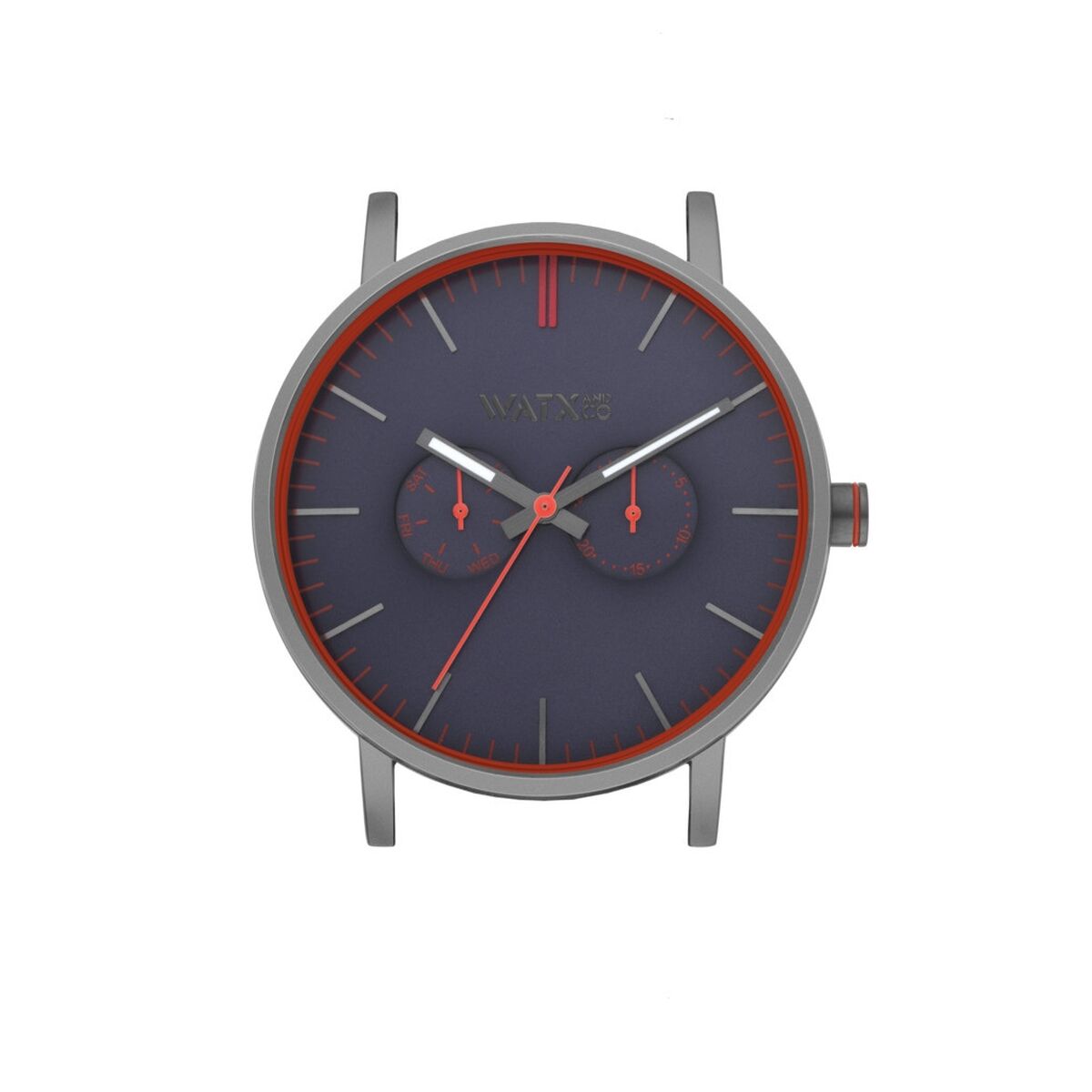 Orologio Unisex Watx & Colors WXCA2714 Grigio (Ø 44 mm)