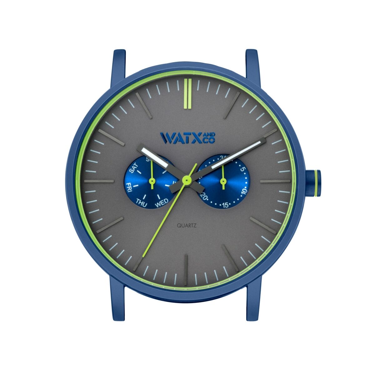 Orologio Unisex Watx & Colors WXCA2726 Azzurro Grigio (Ø 44 mm) - Image 2