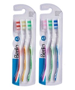 Spazzolino da Denti Berilo Giallo Azzurro Rosso Verde (12 Unità)