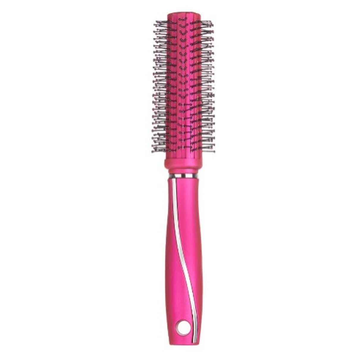 Spazzola Rotonda Berilo Fucsia Silicone Plastica (12 Unità)