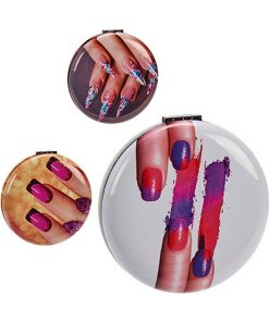 Specchio Tascabile Cristallo Plastica 8 x 2,4 x 8 cm (12 Unità)