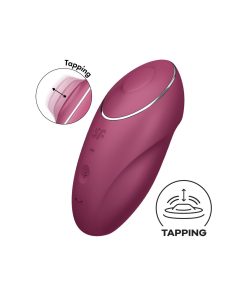Massaggiatore Satisfyer Tap & Climax Rosso